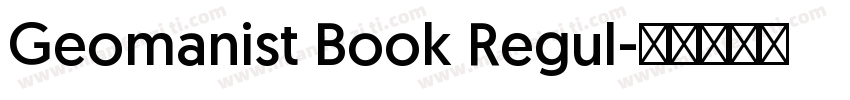 Geomanist Book Regul字体转换